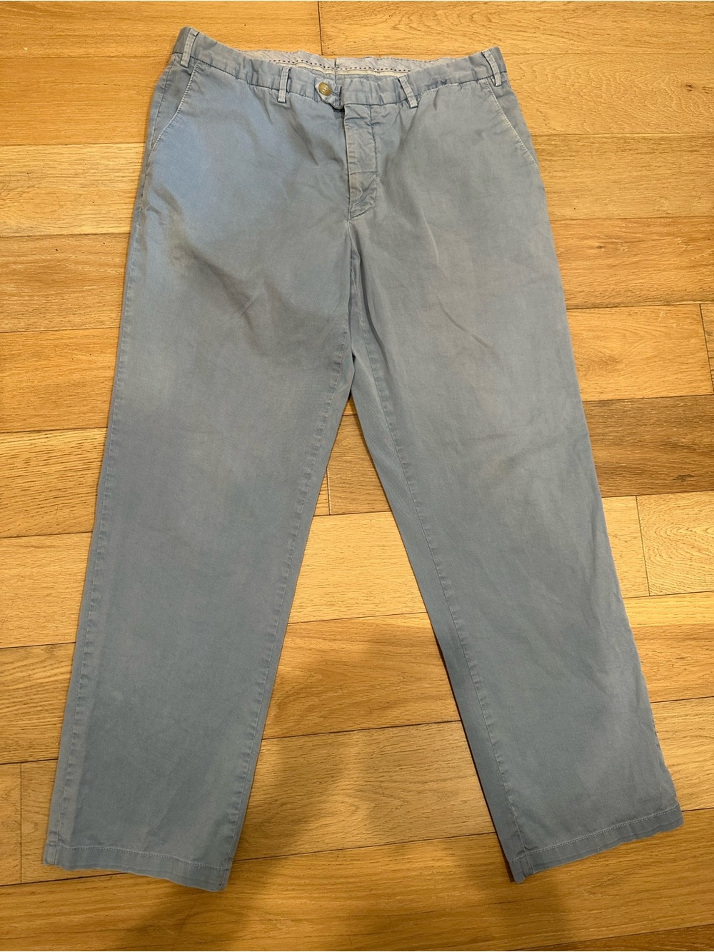 Turnbull & Asser Dress Pants Trousers Men's 36 x 29 Blue Cotton Made Italy